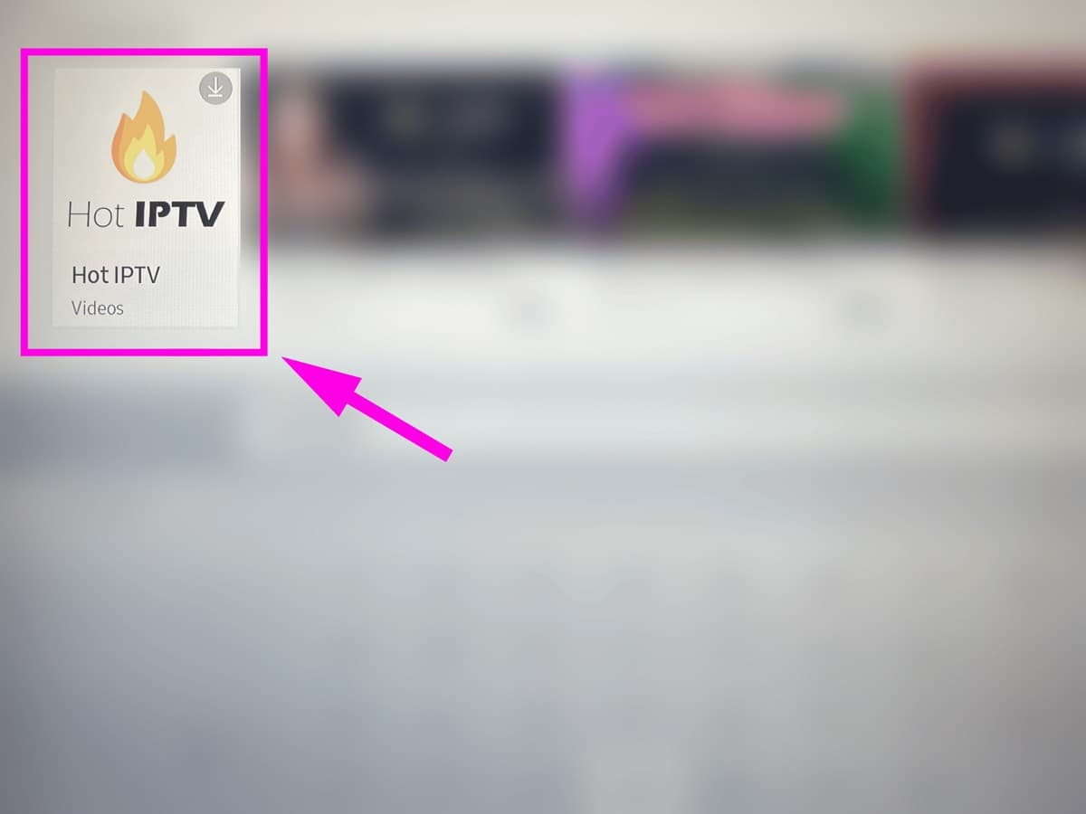 Hot IPTV ikona aplikacije na Samsung TV
